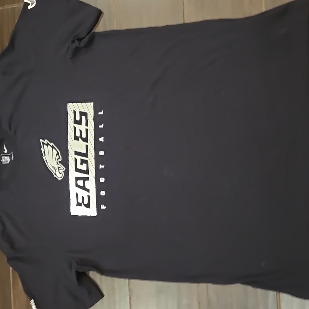 Nike EaglesBlack Sideline Team Issue Football Tee Sz L - Picture 2 of 7